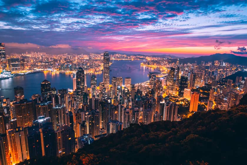 best places to travel in january: hong kong