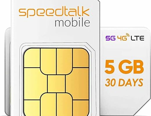 4G LTE Data Only SIM Card – USA Nationwide Domestic and International Roaming – Choose from 1GB 2GB 3GB – 30 Days No Contract Service (5 GB)