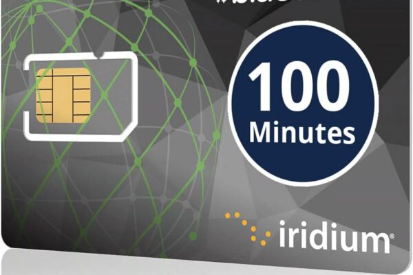 BlueCosmo Iridium 100 Min Prepaid Global SIM Card - Satellite Phone Airtime - 30 Day Expiry - No Activation Fee – No Monthly Fee - Refillable - Rollover - Easy 24/7 Online Activation and Refills