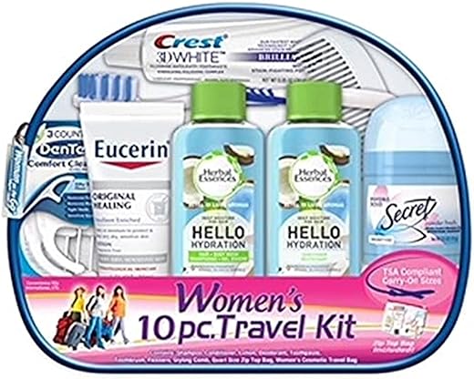 Convenience Kits International Women's Herbal Essence Kit, Blue, 10 Piece Set