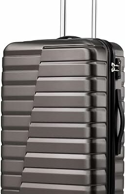 Coolife Luggage Suitcase Carry on Hardside PC+ABS Spinner TSA Lock Telescopic Handle