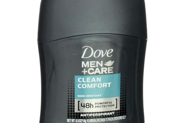 DOVE MEN + CARE Antiperspirant Deodorant Stick Clean Comfort 72-Hour Sweat & Odor Protection Antiperspirant for Men With 1/4 Moisturizing Cream 0.5 oz (Packaging May Vary)