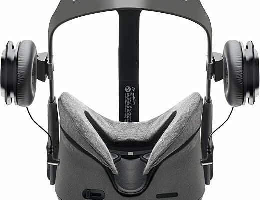 Globular Cluster VR Headphones for Oculus Quest 1 Gen Fully Immersive Improved Audio Experience with Deep Bass 3D 360 Degree Drivers - Clip On Design Easy to Install and Remove