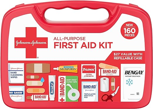 J&J Portable Compact First Aid Kit
