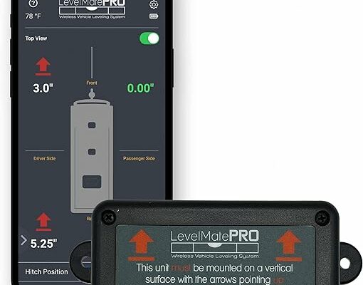 LevelMatePRO LogicBlue Technology - Wireless RV Leveling System, Bluetooth Leveler for Campers, Must-have Accessory for Travel Trailers, Effortless Setup for Phones with App