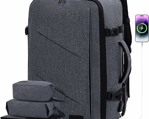 LOVEVOOK Travel Backpack - Extra Large, Anti-Theft, Dark Grey