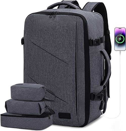 LOVEVOOK Travel Backpack - Extra Large, Anti-Theft, Dark Grey