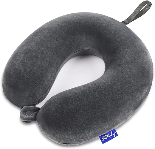 Memory Foam Travel Pillow - Head and Neck Support for Travel, Home, and Car