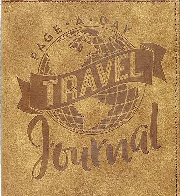 Page-A-Day Artisan Travel Journal (Diary, Vegan Leather Notebook)