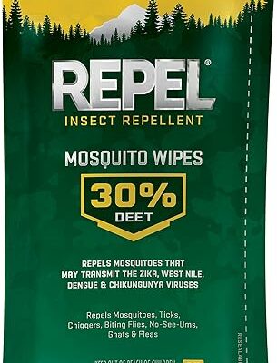 Repel Mosquito Wipes - 30% DEET