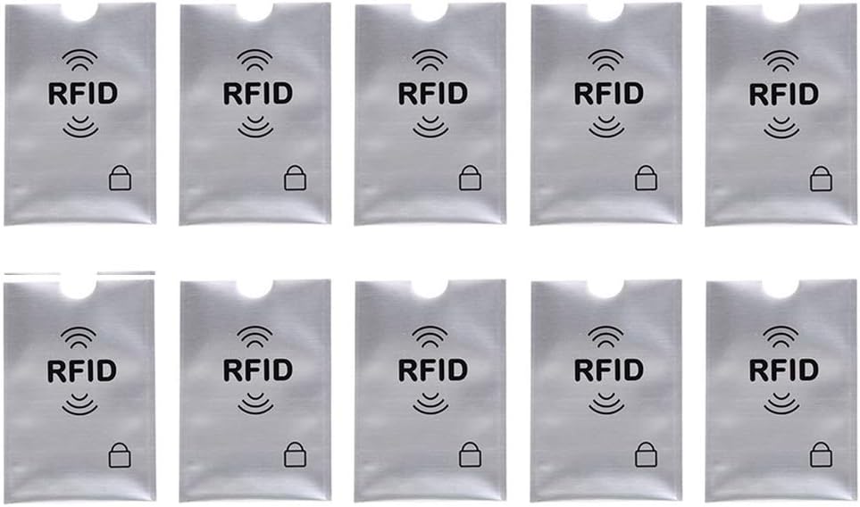 Security Card Shield -10 Credit Card RFID Protection, Anti-Theft & Security Sleeves