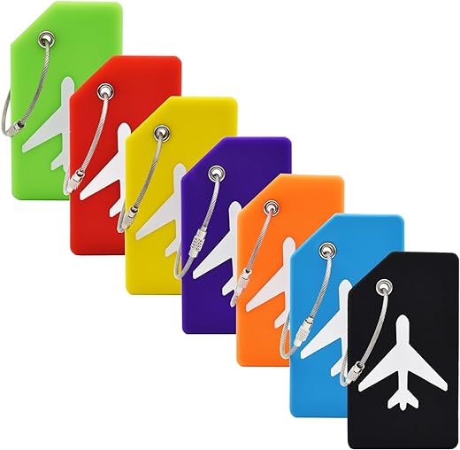 Silicone Luggage Tag Set - Multicolor