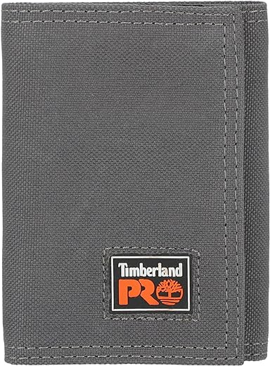 Timberland PRO Men's Cordura Nylon RFID Trifold Wallet with ID Window