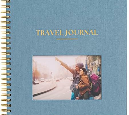 Travel Journal for Women with Prompts – Travel Scrapbook, Diary, Bucketlist, Roadtrip & Adventure Journal, Travel Planner Gift, Undated World Travel Journal for Men, Couples, Teens (Ocean)