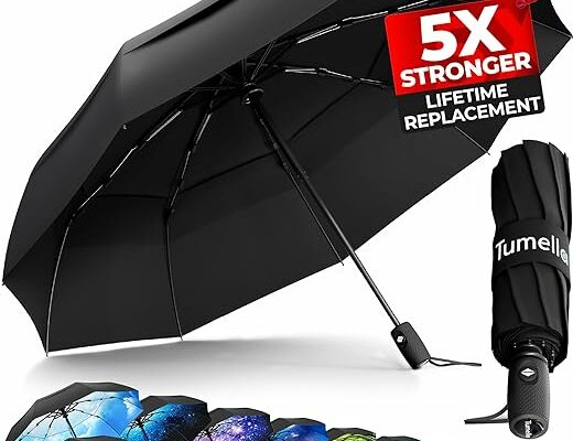 TUMELLA Strongest Windproof Travel Umbrella